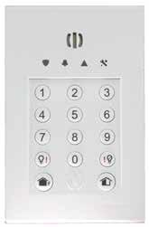 GKP-S8M Wireless keypad with TAG Reader and Siren The GKP-S8M wireless LED keypad, with sounder and TAG reader, is designed with the user in mind.
