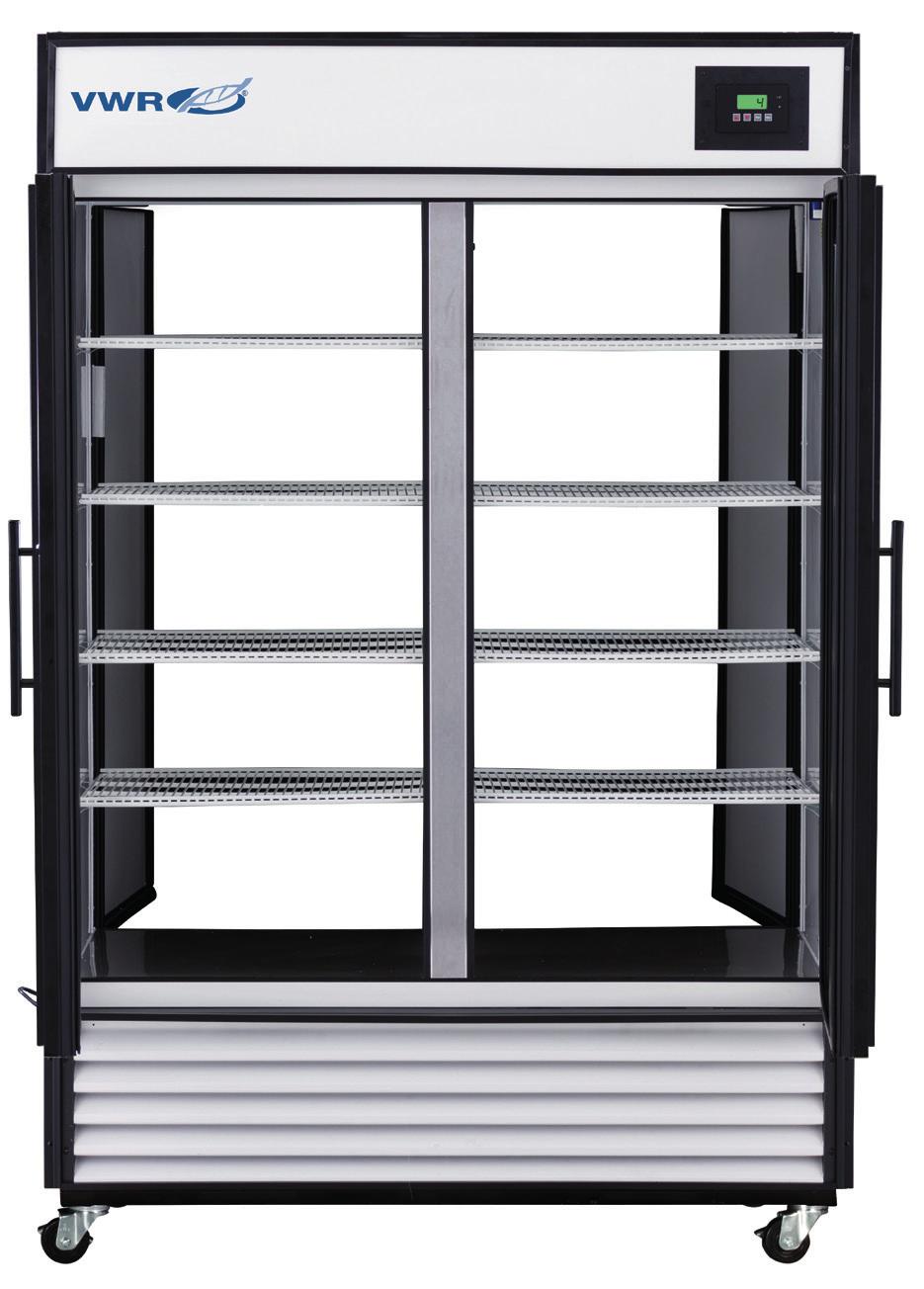 VWR SERIES PASS-THRU LABORATORY REFRIGERATORS WITH NATURAL REFRIGERANTS 1 to 10 C Uniform forced air Directional cooling with oversized evaporators and condensers Available in slide or swing door