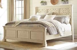 design Inspired by blend of Shabby Chic, Casual Cottage, and Down-Home Country Made with acacia veneers and solids in a textured antique white finish