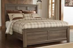 (66/68/99) King/Cal King HB (68/B100-66) Queen Bed (64/67/98) Queen HB (67/B100-31) B249 Brinxton Casual Urbanology group in a dark charcoal finish over replicated vintage oak grain Tall generously