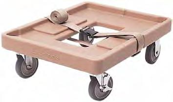 5" casters, 2 swivel, 2 fixed, 1 with brake 110V 270 DOOR Heated Pan Carrier (Stackable) 1 Compartment