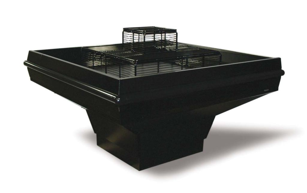 Dry Produce Island Merchandiser ADP600 30 71 67 12 Non-refrigerated dry deck produce display High-pressure laminated lower, upper body, and dry deck that offers an esthetically pleasing appearance as