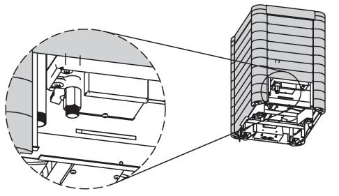 2.1 Drain Ball valve is located below the steam tank. See illustration below.