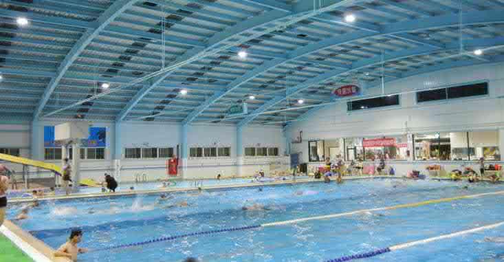 Indoor swimming pool lighting