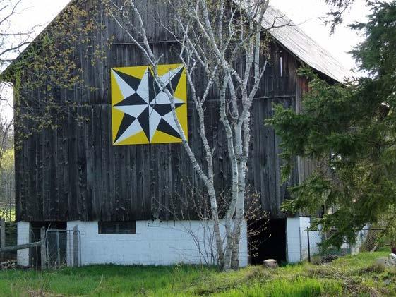 barn quilt trail Replicas of fabric quilts installed on