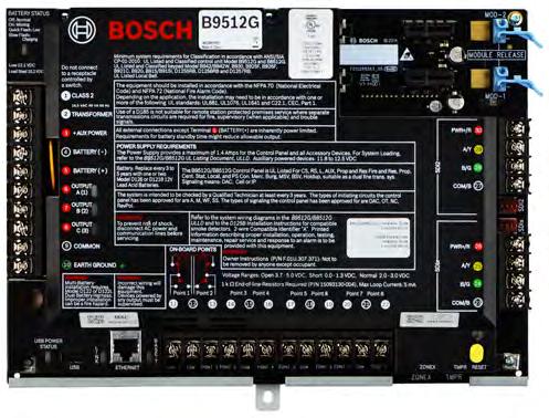 Intrsion Alarm Systems B9512G Control Panels B9512G Control Panels www.boschsecrity.