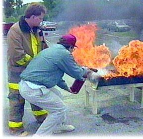 Employee Training Few employees know how to effectively use extinguishers!