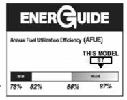 Up to 98% AFUE COMMUNICATING, MODULATING GAS FURNACE EASIER TO SELL 98% AFUE on G9MAE0602120, all positions 97% AFUE all other models, all positions All models have earned the ENERGY STAR Modulating