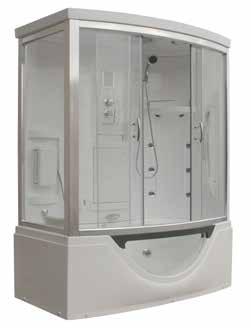 Cascade-Discontinued MK547 FEATURES Free-standing Shower/Steam/Tub
