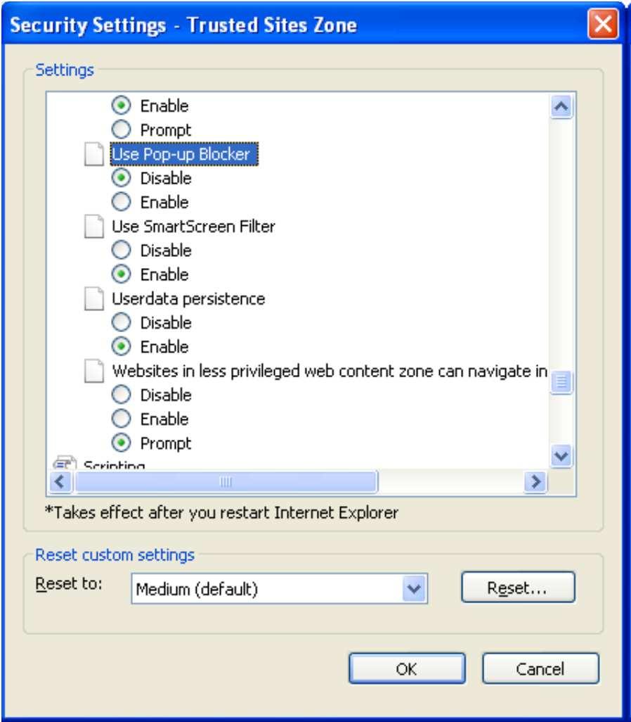 Select the menu command Tools Internet Options in Internet Explorer.