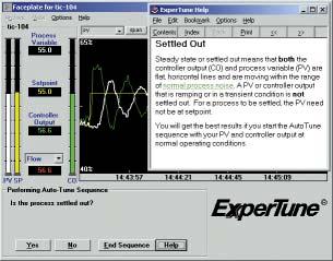 The POWER of ExperTune As Easy As... During AutoTune, answer the questions, and your loop is tuned. During AutoTune, you have total control of the tuning process.