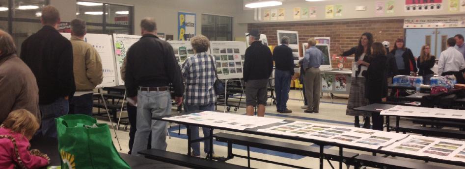 0 FIRST PUBLIC MEETING Over individuals attended the first Pomona Parcel Open House on November, 0. The meeting was held to gauge community interest for future development.