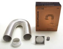 clean, flame failure safety device. 239 DKRT Tiled Roof Duct Kit Universal kit suits 125mm & 150mm.