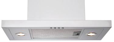 900mm Integrated Rangehood IRI9WE3 White High power 1,000m 3 /h, 65dBA maximum noise level, 150mm ducting outlet, twin filter.