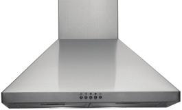 129 199 600mm Fixed Rangehood (Front Vented) R60FS Stainless Steel R60FW White 250m 3 /h, 3 speed push button, halogen lights, aluminium