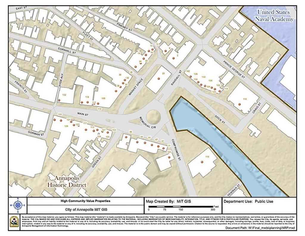 High Risk / High Community Value Properties in Annapolis Credit:MIT GIS The strength of the Annapolis Weather It Together plan lies in this community-based approach to building a more resilient and
