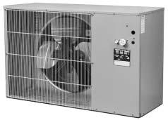 The centrifugal condensing unit may be connected to the evaporator section by means of pre-charged refrigeration lines (3 ton only).