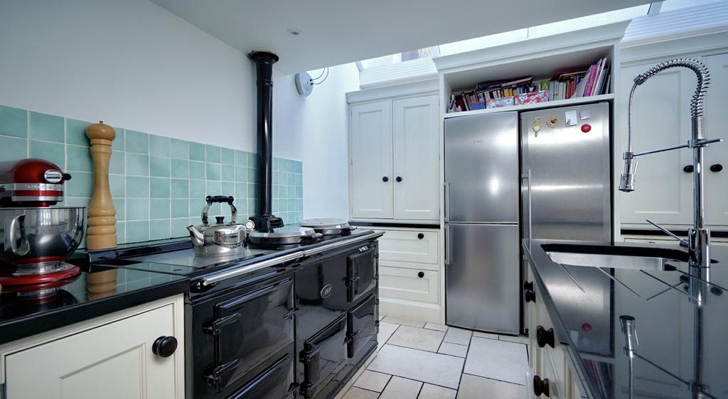 72m) (At widest points) - Bespoke handmade kitchen with excellent range of high and low level units, granite work surface on central island, granite work