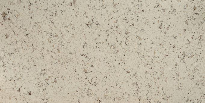 PEARL STONE Various solid and translucent particles, and understated veining, enhance a soft gray
