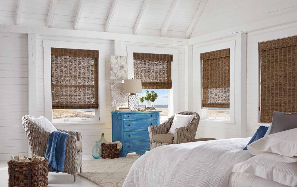 // NATURAL WOVEN SHADES EXOTIC ESSENTIALS Natural Woven Shades are the go-to for interior designers worldwide.