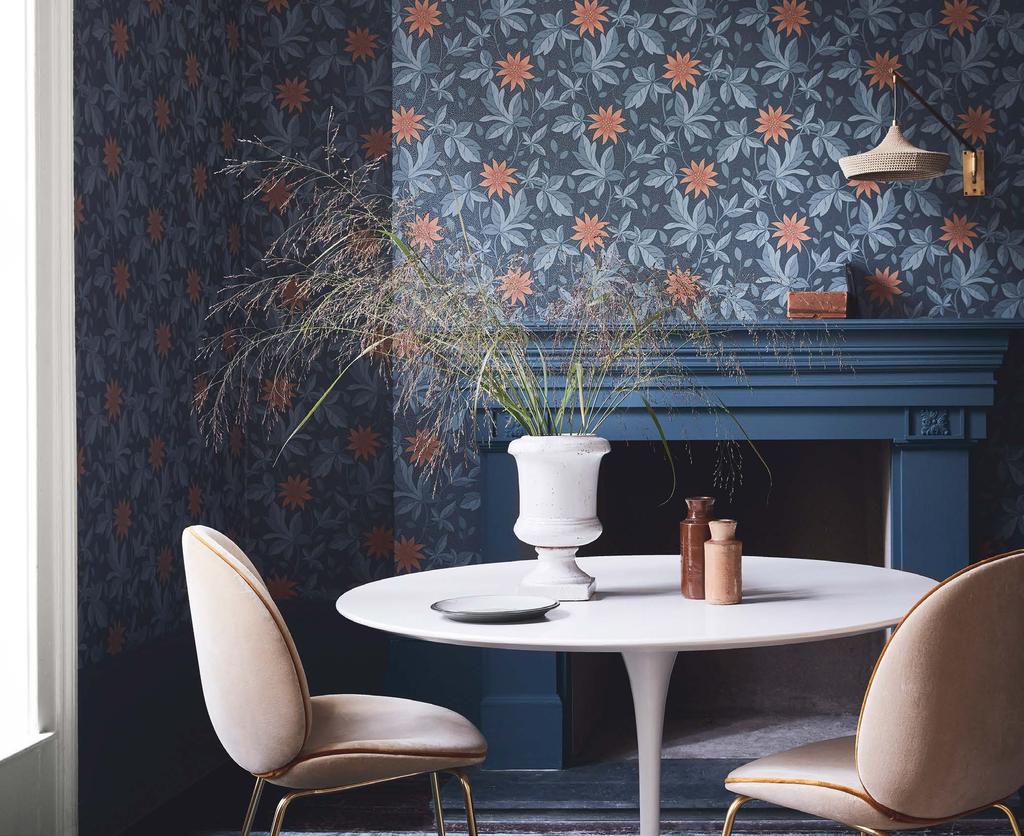 Monroe Night Flower PRESS ANNOUNCEMENT Little Greene launches Archive Trails II, a beguiling compendium of archive floral wallpapers Little Greene continues its quest for authentic archive wallpaper