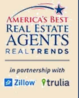 Real Trends, a 3rd party Zillow-affiliated agency, has named her one of "America's Best Real Estate Agents," scoring in the top 90 in all of NJ for