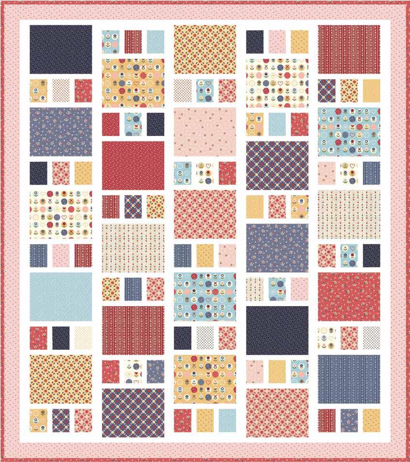 Craftsman by Amy Smart Quilt Size 77" x 90" Fabric Requirements 15 Assorted Fat Quarters 5/8 Yard C7832