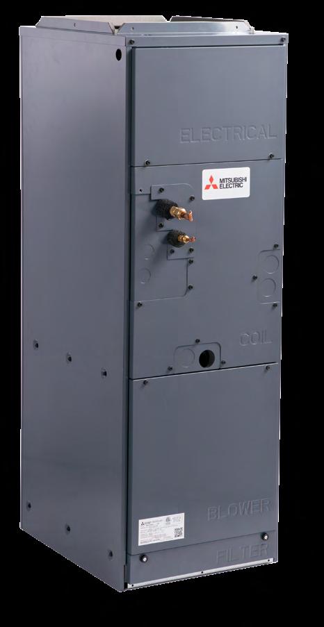 MULTI-ZONE SYSTEMS INDOOR UNITS FOR MULTI-ZONE SYSTEMS (MXZ-C COMPATIBLE) MVZ MULTI-POSITION AIR HANDLING UNIT The pairing of a multi-position air handler with a high-performance multi-zone heat pump