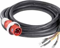 Electric 131 Electrical cable: Flexible single or multiple conductor cable of 1.5 mm² up to 240mm² for the connection of mobile devices and machines in dry and damp rooms as well as in the outdoors.