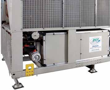 Sound reduction 134 Compressor cabinet: According to sound requirements, the acr chillers are