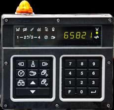 The left key-pad controls the milking point, remote-controls any DeLaval MPC580 and operates the gates. The right key-pad is dedicated to communicating with the ALPRO database.