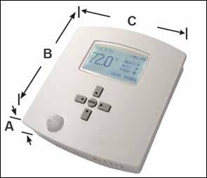 INSTALLATION IMPORTANT: For optimum temperature sensor performance, the Bard CompleteStat TM must be mounted on an interior wall and away from any heat sources, sunlight, windows, air vents, air