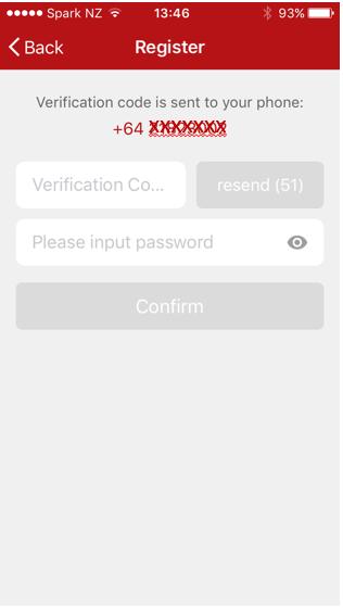 WiFi Downloading and Setting up APP Enter the verification code from