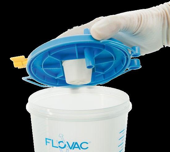 Vacuum hose size Overflow valve Filter HDPE (High Density Polyethylene) conic