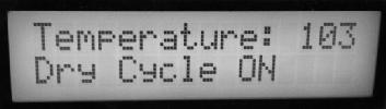 Cycle Time : 16Mins. I) End of Cycle is displayed on the LCD. Now the instruments are now completely dry and sterilized.