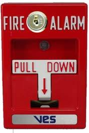 fire alarm signal. Both single action and dual action manual pull stations are available. Resetting of the pull station requires either a Cat 30 key or a 1/8 hex key (depending upon the model used).