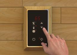 It allows you to adjust room temperature, session time,