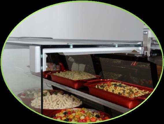 The all-glass design and seamless case to case transition keeps the focus on your fresh food!
