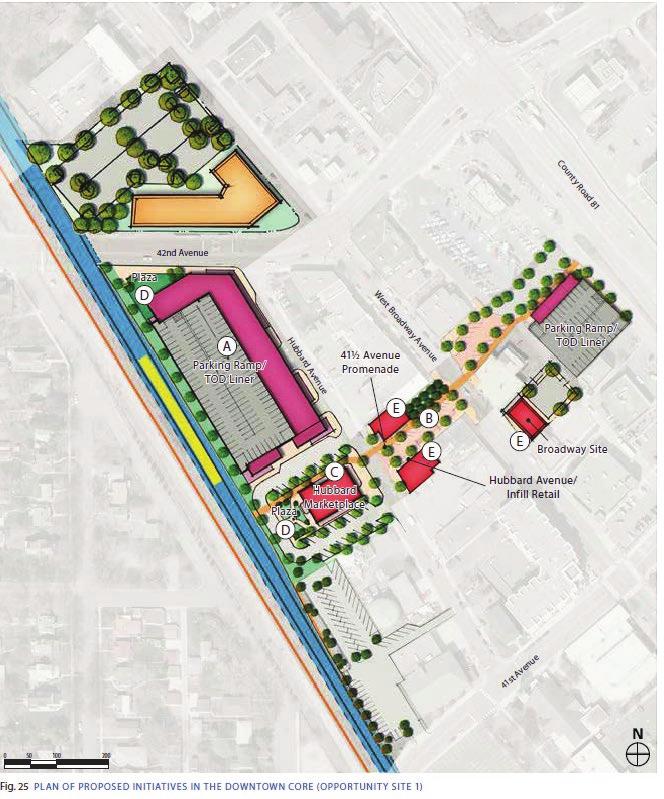 Several planning diagrams & concepts have been explored for the Robbinsdale area.