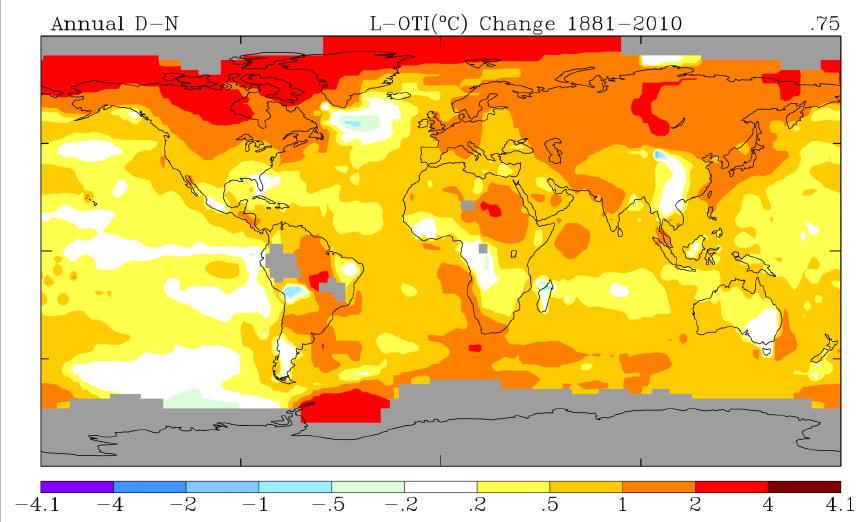 Temperature change since 1881 Source: GISS, 2011 11/12/2011 Prof. Dr. J.