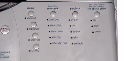 Options Modifiers Fig. 3-9 Options You can customize your wash by adding OP- TIONS to your cycle selections.
