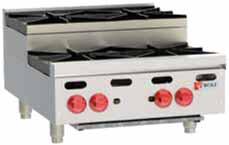 GRIDDLES & CHARBROILERS FLOOR MODEL WOOD ASSIST SMOKER BASE Standard Features: Heavy duty, stainless steel welded construction Stainless steel under shelving Removable