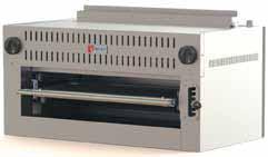 RESTAURANT RANGES SALAMANDER BROILERS Standard Features: Stainless steel front, top and sides Dual temperature controls 6 grid positions Grid measures 27½" W x 13" D Removable full-width spillage pan