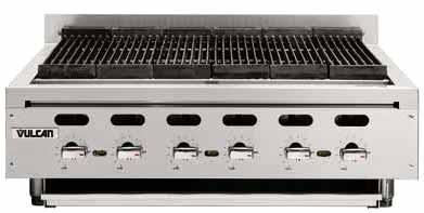 grates provide exceptional durability Heat deflector panels below burner sections reflect heat into the cooking zone, improving uniformity of temperature across the entire cooking surface as well as