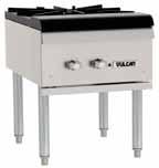 GRIDDLES & & CHARBROILERS ACCESSORIES VHP & VHP Step Up Series Accessory Available on Description Stand Plate Rail Condiment Rail VSP Series Model Total BTU/hr Width Inches Depth Inches Overall