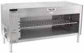 GRIDDLES & CHARBROILERS & GAS INFRARED CHEESEMELTERS VICM SERIES Standard Features: Energy-efficient gas infrared burners 3-position heavy duty rack guides and wire chrome grid rack 21" H x 19" D