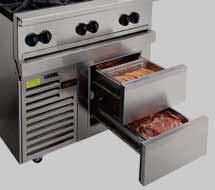 RESTAURANT RANGES 12" Range with Cabinet Base, Accepts Full-Size Sheet Pans Oven Base Top Configuration Gas Type Total BTU/hr 2nd-Year 12-2BN Cabinet 2 Burners Natural 60,000 175 80 $5,098 $274