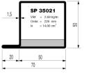 SP 35000 BULLET PROOFING Table1: Profile type with reinforcement of metal plate (mm) Profil nr Class C1 Class C2 Class C3 Class C4 Class C5 350xx 4 5 8 12 12 565xx - - - 8 8 765xx - - - 8 8 900xx 1)