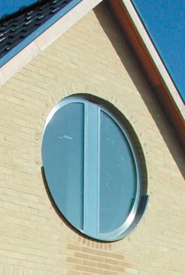 windows and arched doors. The round profiles have the same characteristics as other system parts.