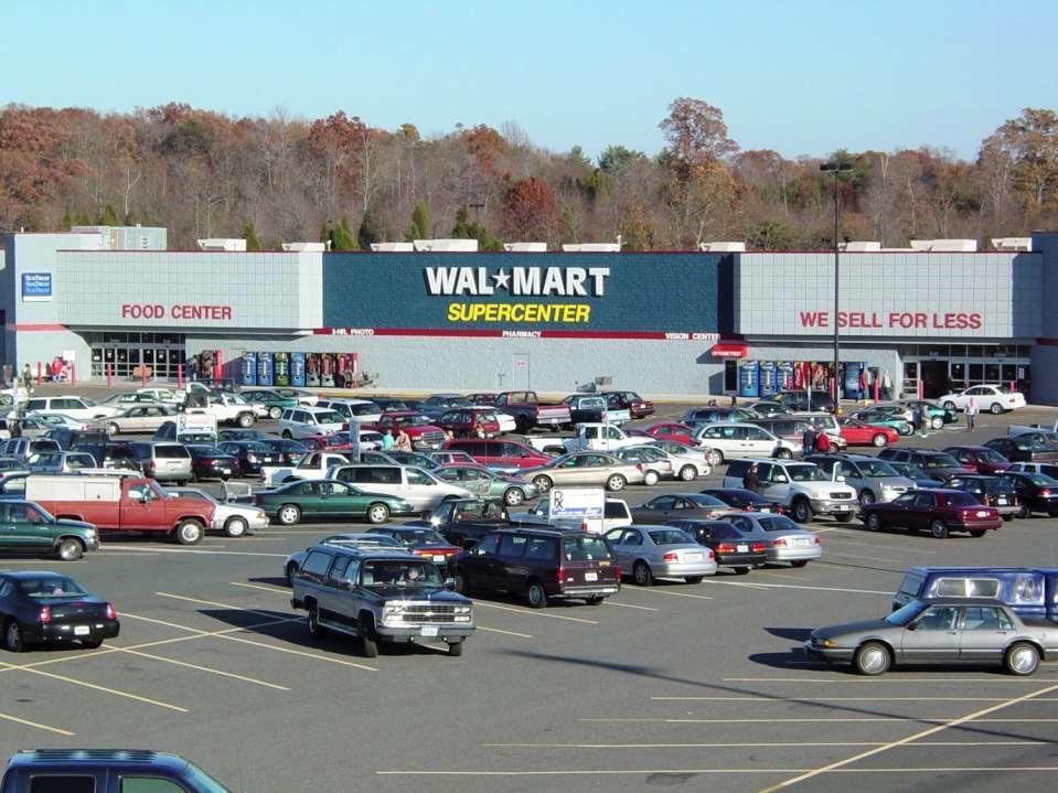 Prime retail location (late 20 th century) Walmart Supercenter, an archetypal big